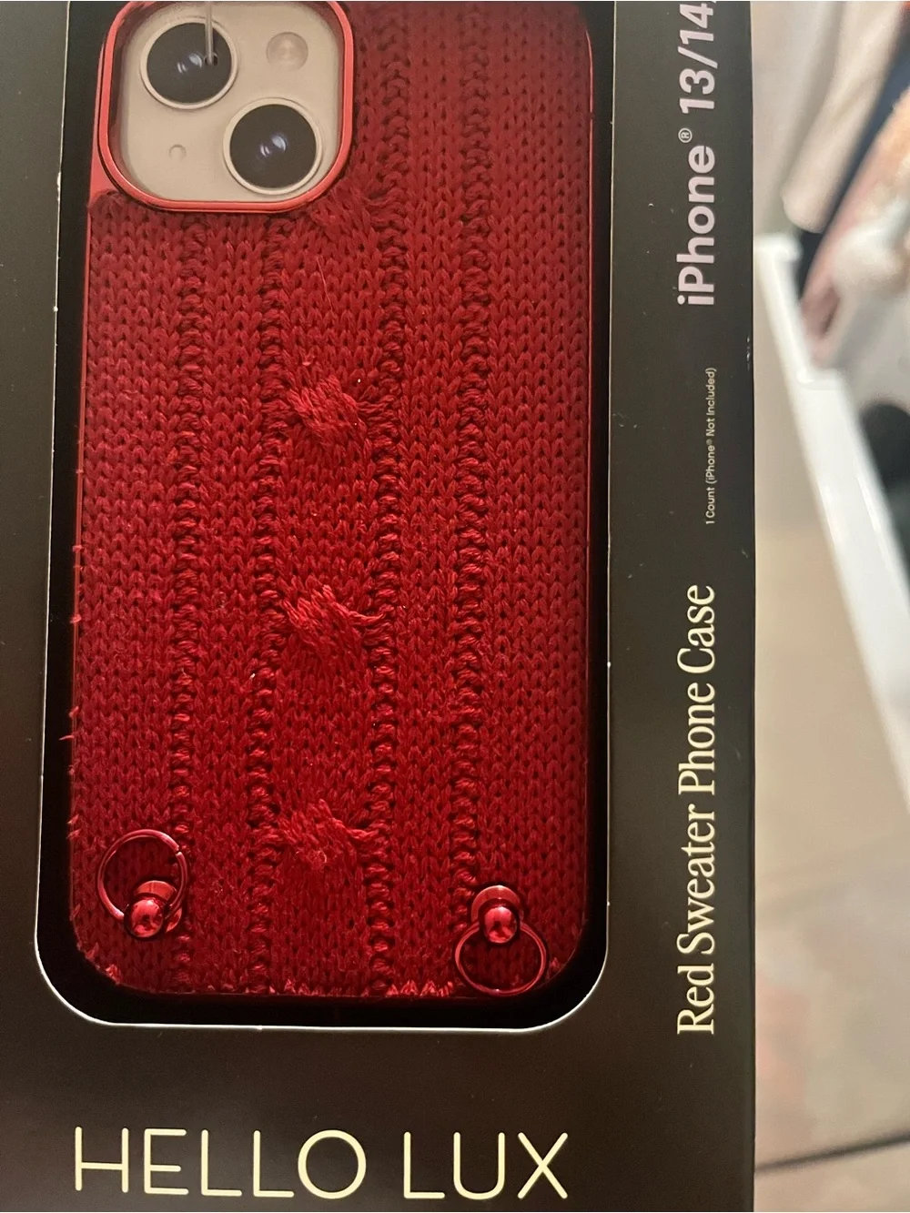 Red Sweater Phone Case for iPhone 13/14/15/16e